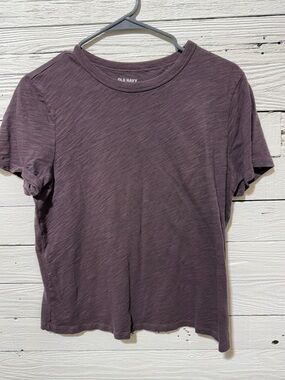Old Navy Women's Short Sleeve Tee - Plum